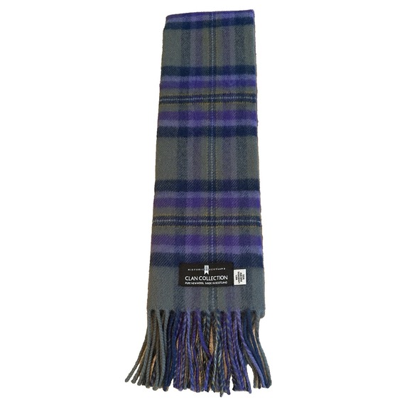 Kitlane Of Scotland Other - Kitlane Scotland 100% Lambswool Plaid Scarf‎ MacDonald Clan Tartan 65"